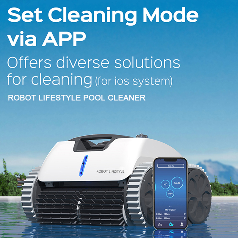 Pool Cleaner Robot With App - Robotik Yüzme Havuzu Temizleyici Kablosuz Otomatik