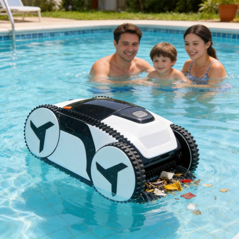 Pool Cleaner Robot With App - Yüzme Havuzu Temizleme Robotu Uygulama Kontrollü