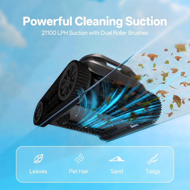 Robotic Pool Cleaner Wall Climbing - Otomatik Kablosuz Havuz Temizleme Robotu Duvarlara