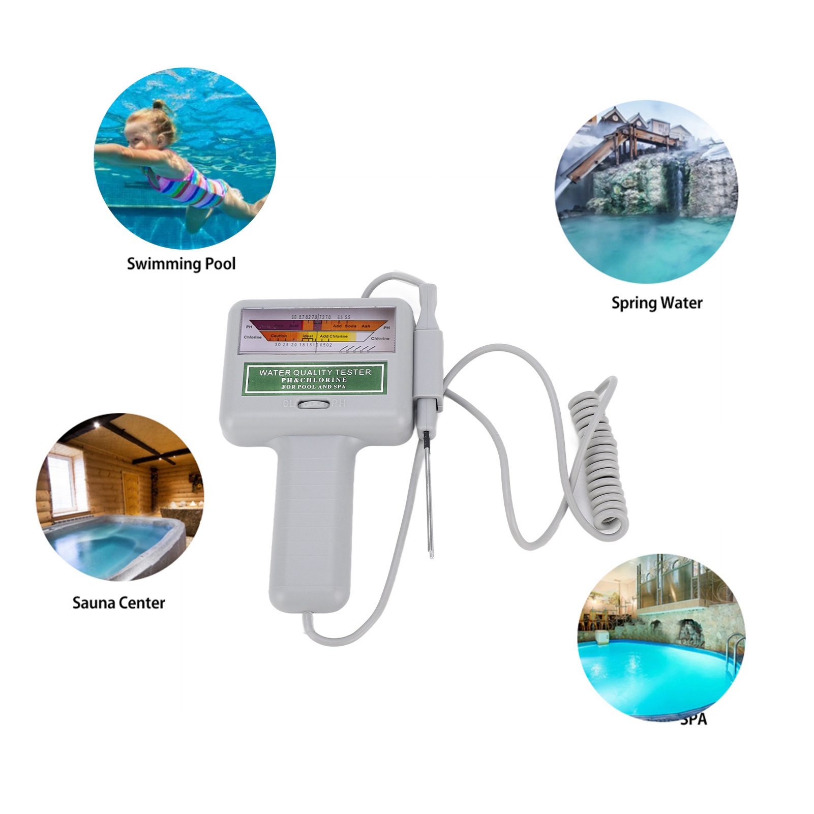 Pool Test Kit Digital - Dijital Havuz Suyu Test Cihazı pH