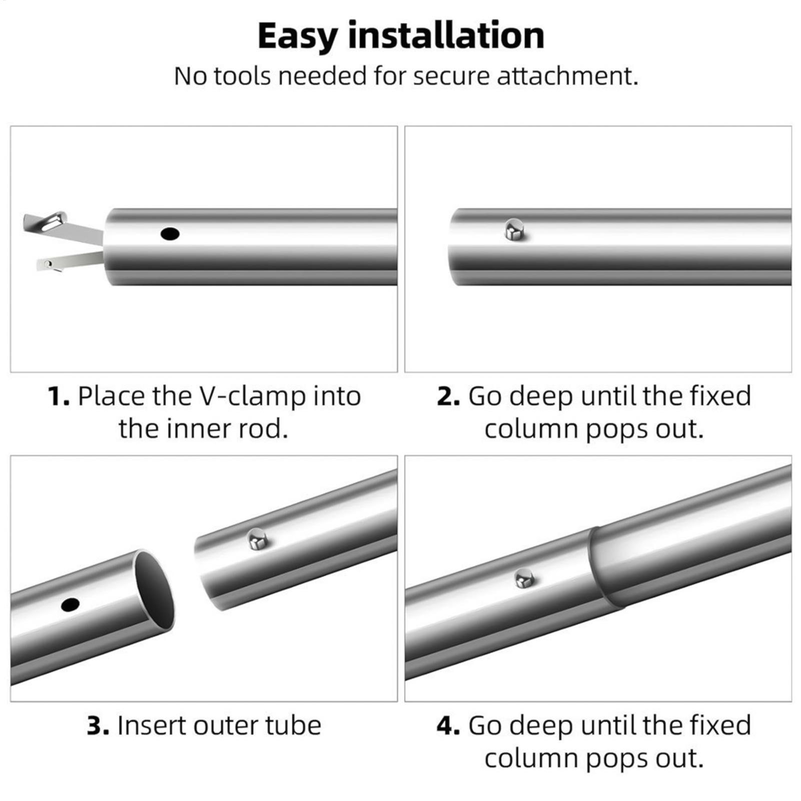 Pool Vacuum Head Brush - Havuz Fırçası Klipsi Yedek Paslanmaz Çelik