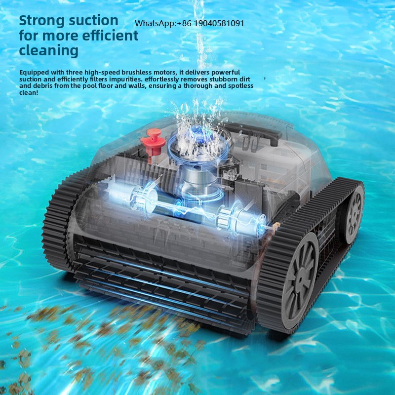 Robotic Pool Cleaner Wall Climbing - Sınır Ötesi Kullanıma Uygun, Otomatik Duvar