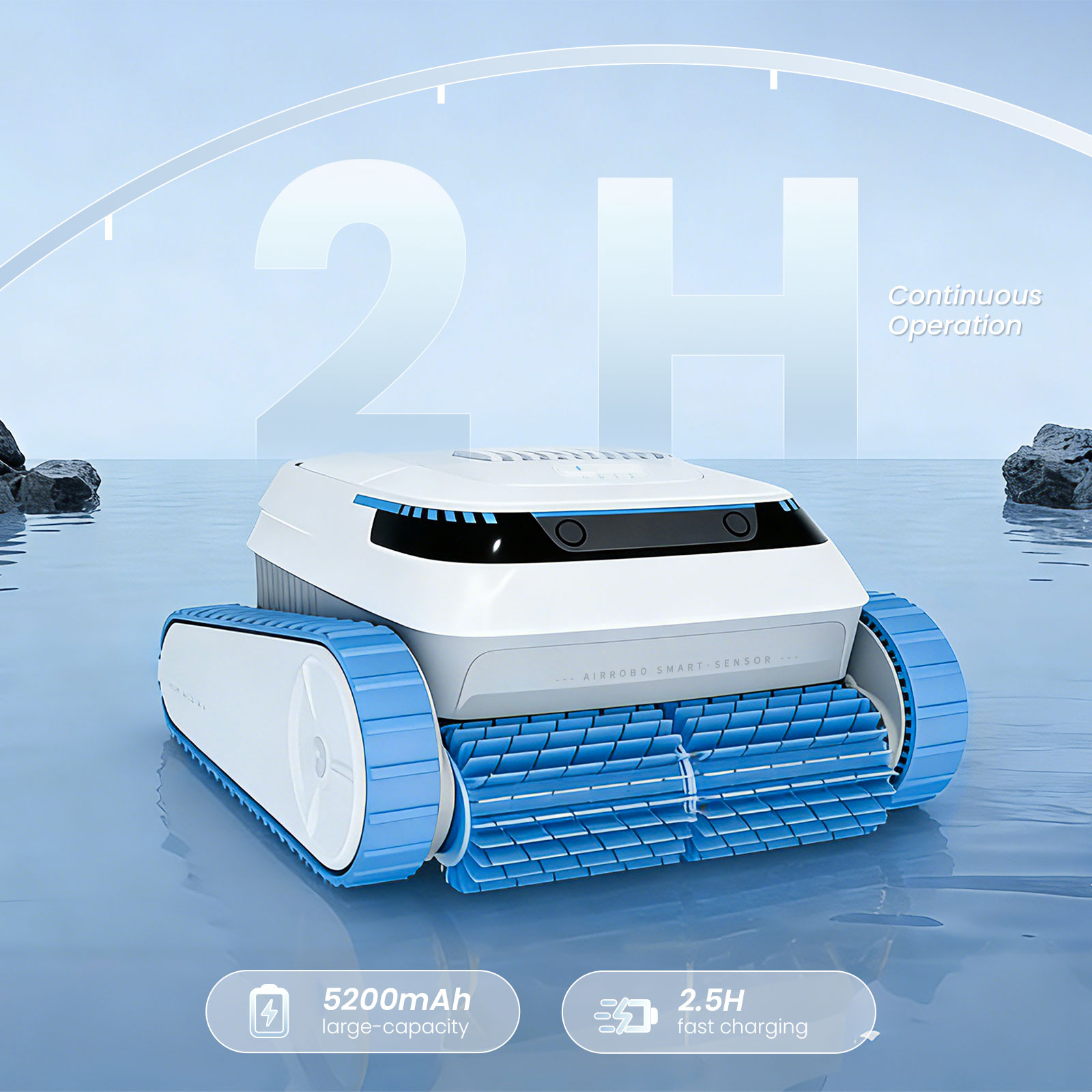 Pool Cleaner Robot With App - AIRROBO PC20 APP Uzaktan Kumandalı Kablosuz