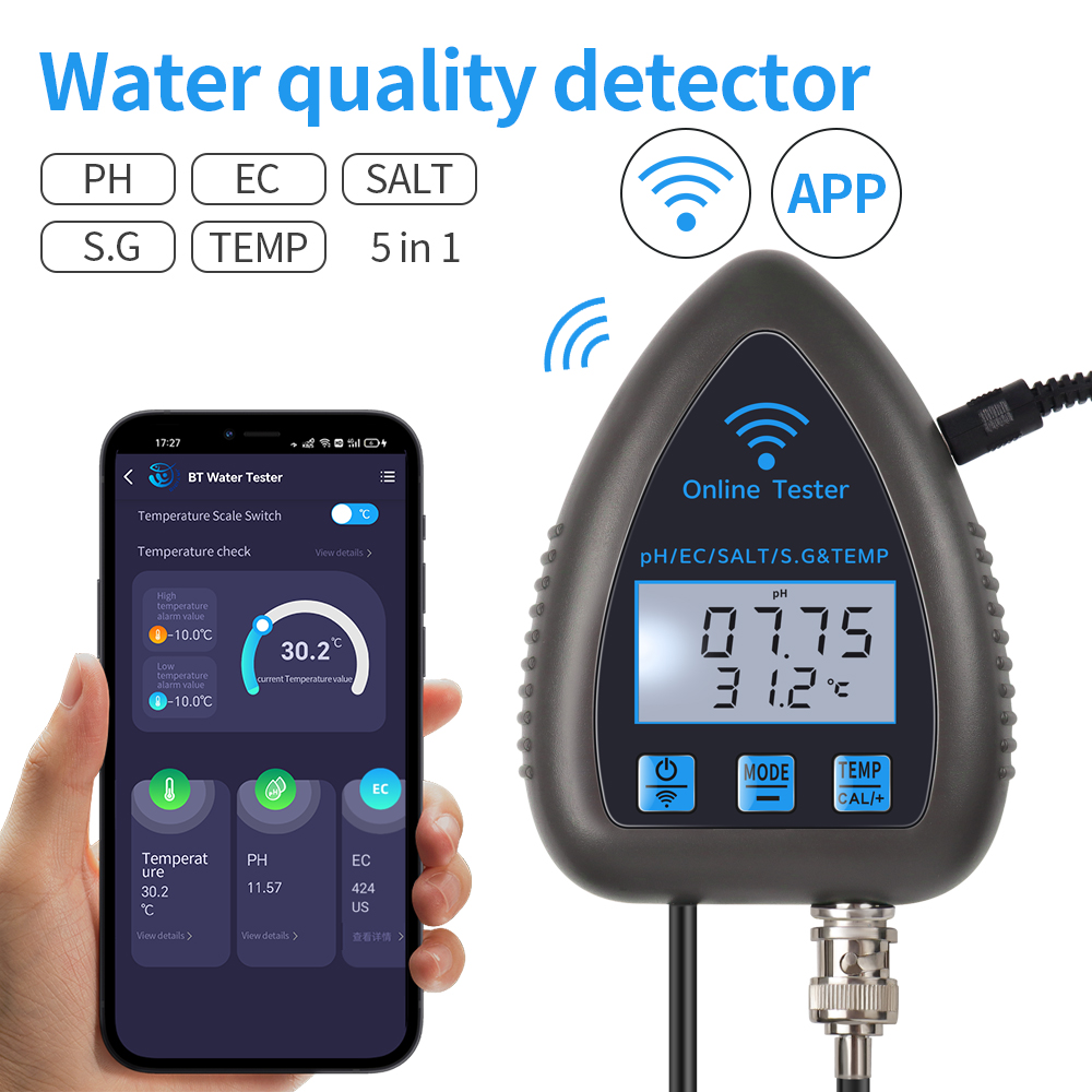 Tuya WiFi 5 in 1 su kalitesi m - Pool Test Kit Digital incelemesi ve fiyatı