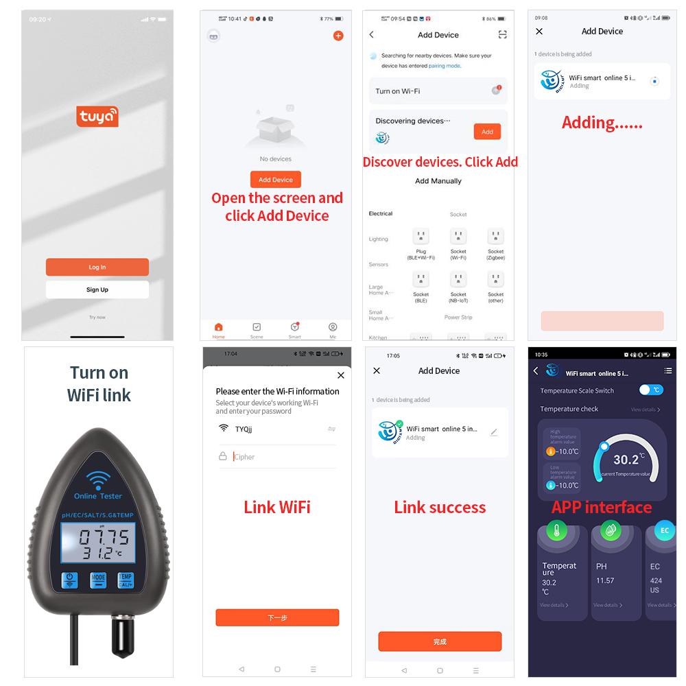 Tuya WiFi 5 in 1 su kalitesi m - Pool Test Kit Digital incelemesi ve fiyatı