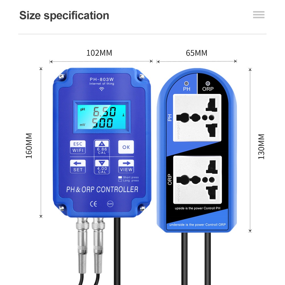 2 In 1 PH ORP Denetleyici PH-8 - Pool Test Kit Digital incelemesi ve fiyatı