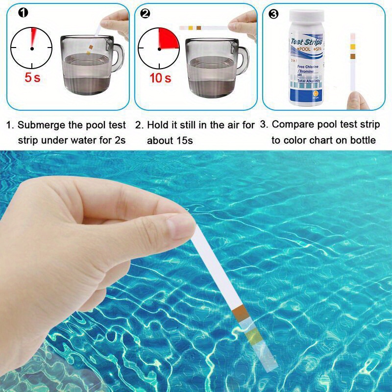 Klor PH Test Şeritleri SPA Yüz - Pool Test Kit Digital incelemesi ve fiyatı