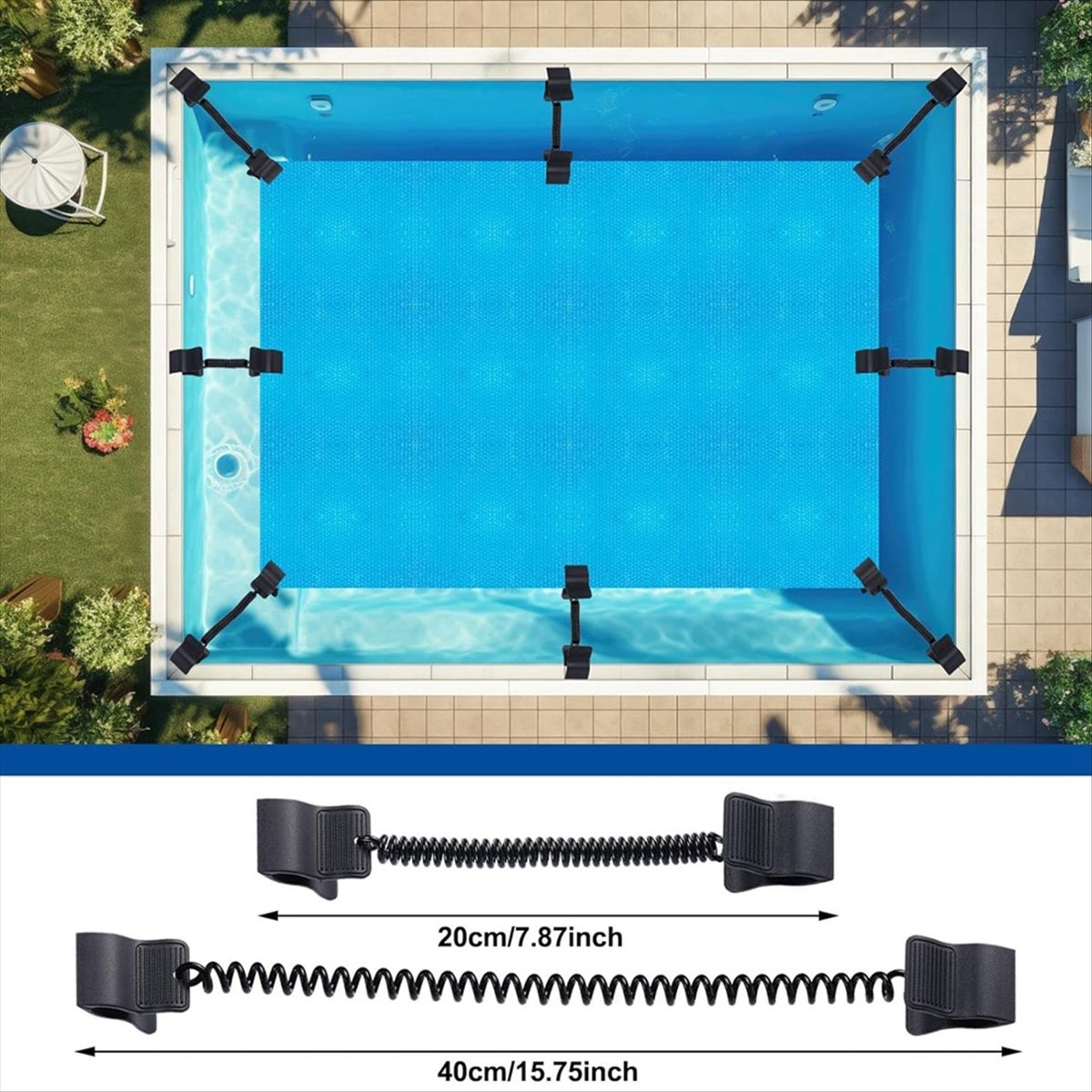 KSOL 12 Adet Yüzme Havuzu Örtü - Pool Cover Reel Above Ground incelemesi ve fiyatı