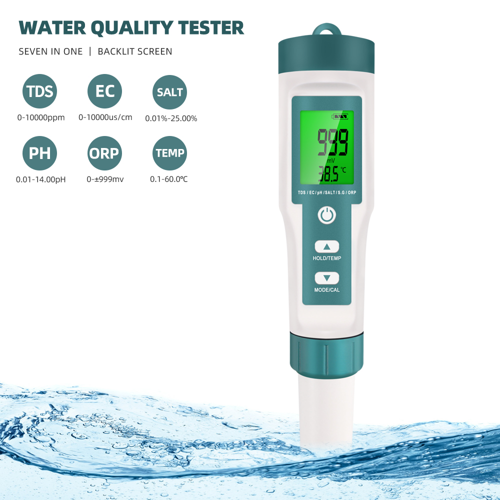 7'si 1 arada PH TDS EC ORP Tuz - Pool Test Kit Digital incelemesi ve fiyatı