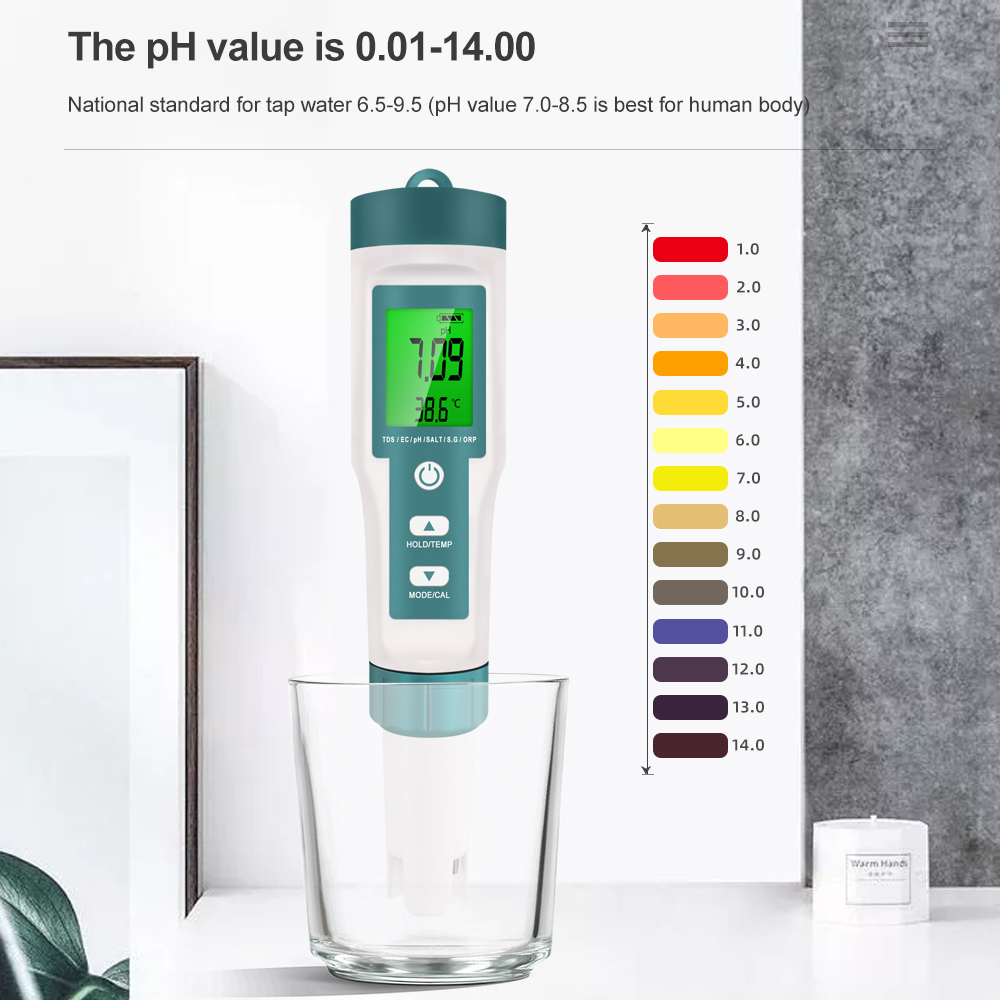 7'si 1 arada PH TDS EC ORP Tuz - Pool Test Kit Digital incelemesi ve fiyatı