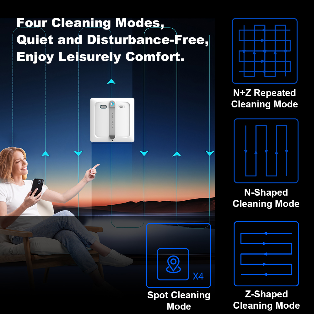 Cam temizleme robotu Liectroux - Robotic Pool Cleaner Wall Climbing incelemesi ve fiyatı