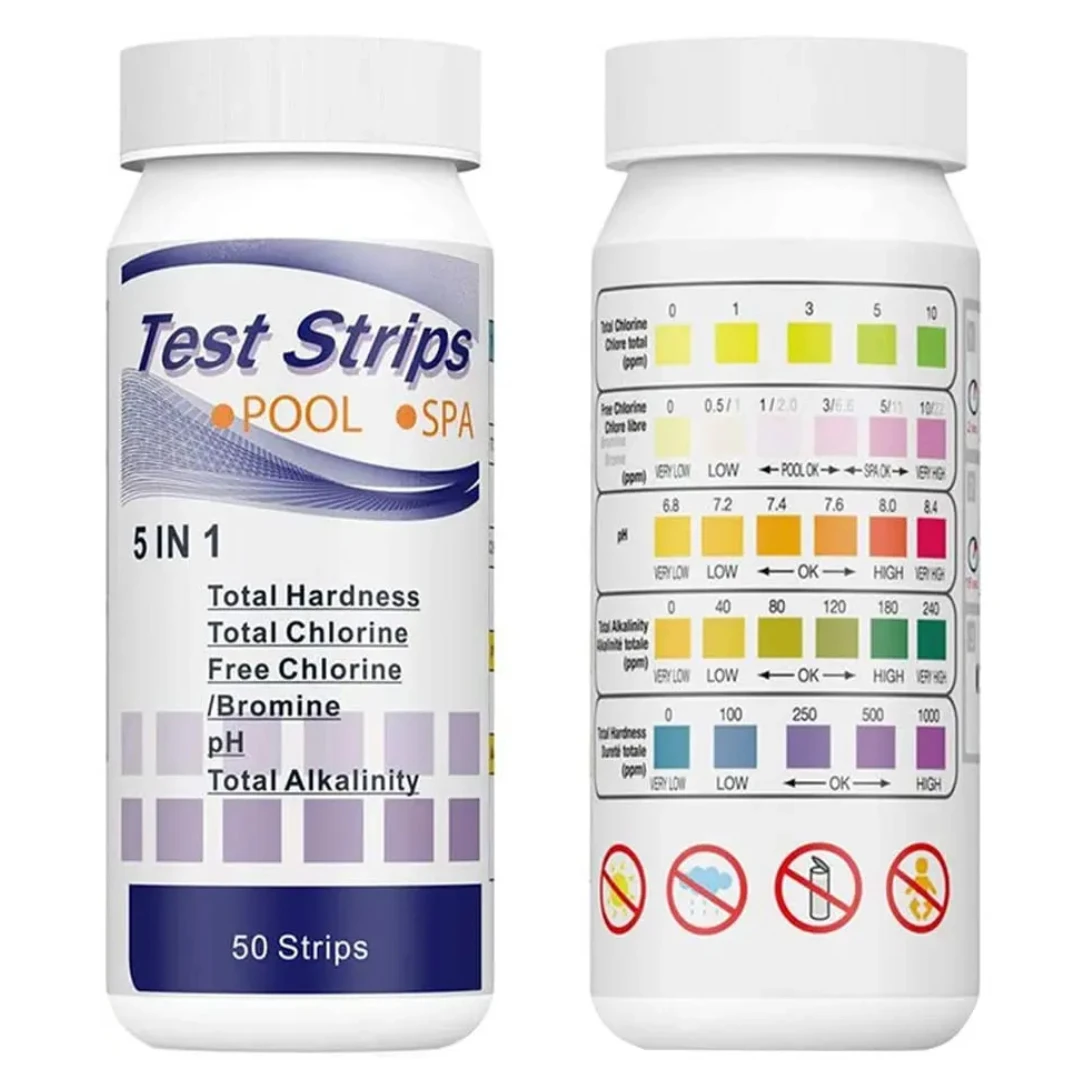 5 in 1 PH Test Şeritleri Çok A - Pool Test Kit Digital incelemesi ve fiyatı