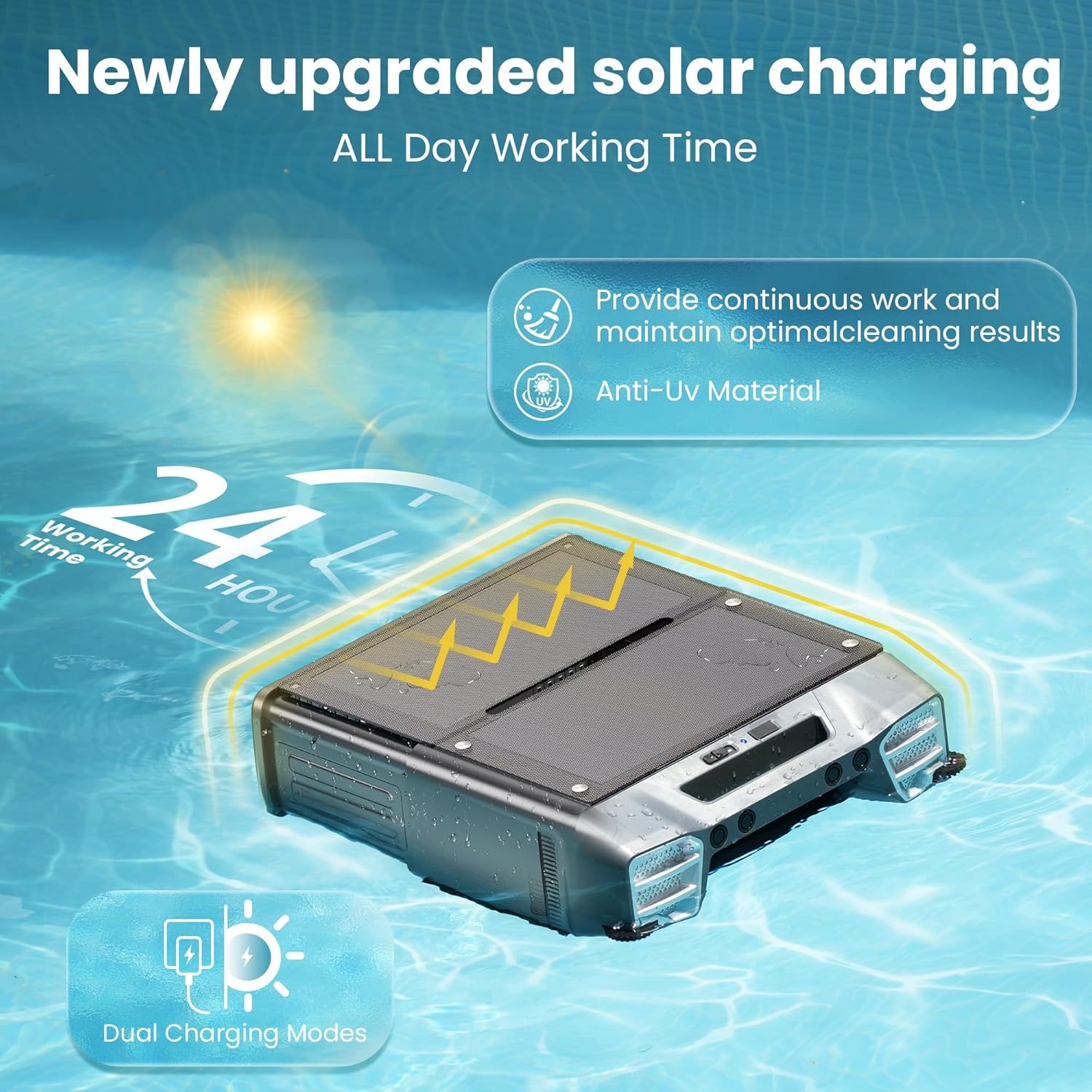 Y80 Solar Havuz Skimmer'ı Uzak - Pool Robot Cleaner Cordless incelemesi ve fiyatı