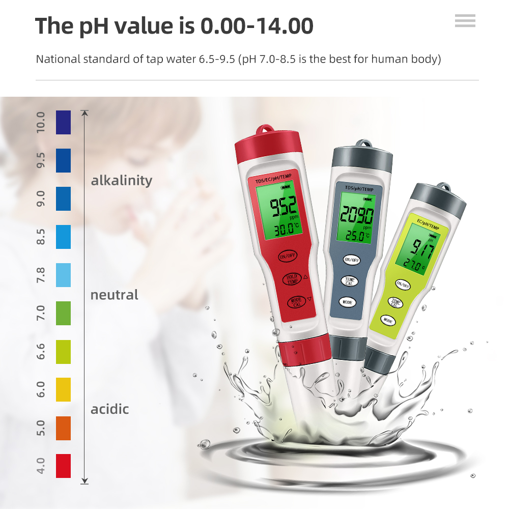 PH Ölçer Su Geçirmez PH/TDS/EC - Pool Test Kit Digital incelemesi ve fiyatı