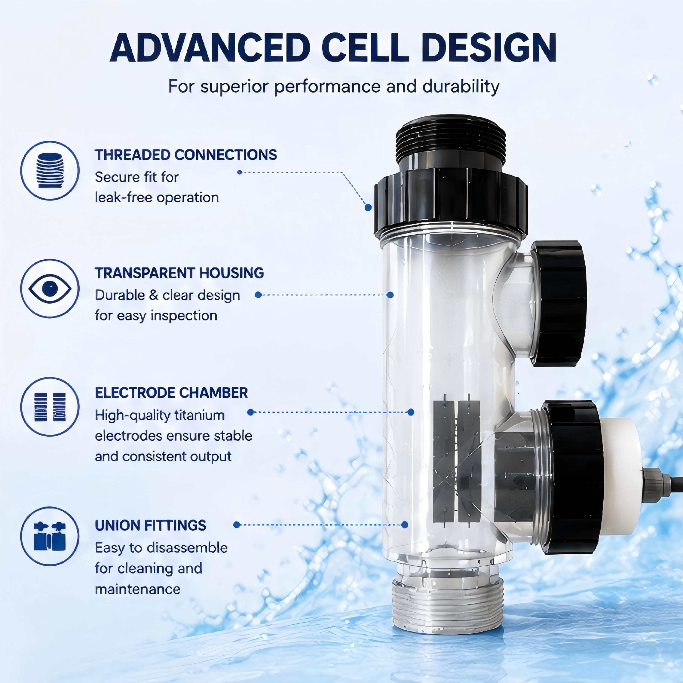 Yüzme Havuzu için 20g/saat Tuz - Salt Water Chlorinator Cell incelemesi ve fiyatı